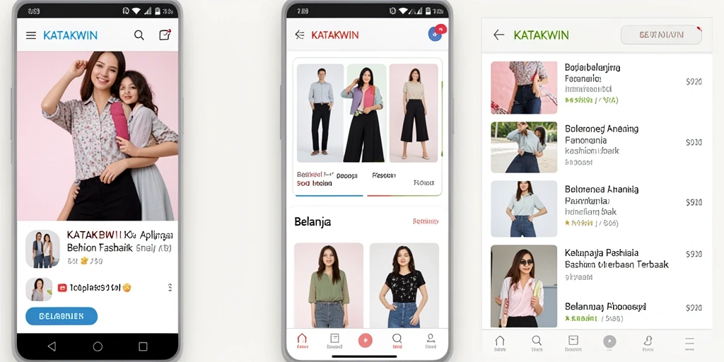 Antarmuka aplikasi KATAKWIN yang modern dan menarik.
